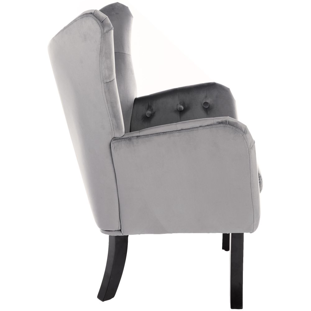 Mid Century Wingback Arm Chair Modern Upholstered High Back Accent Chair