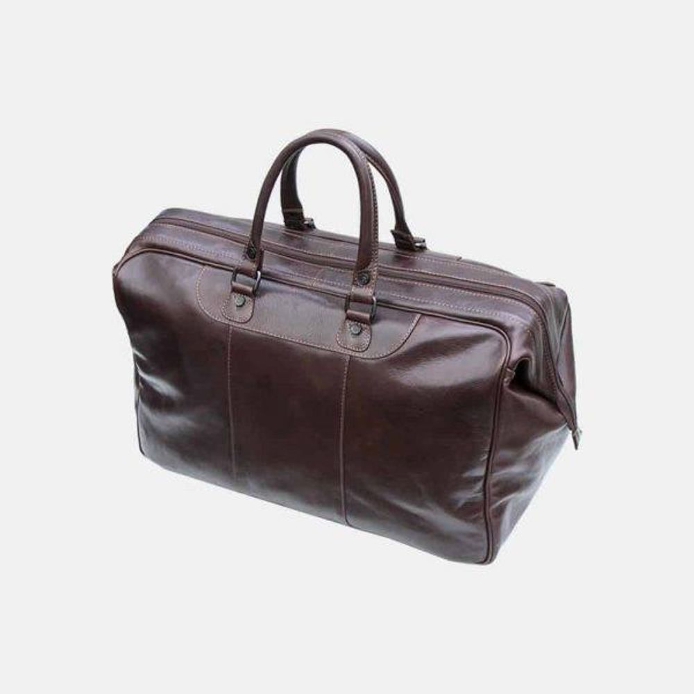 Primehide Mens Large Leather Weekend Travel Holdall Overnight Gym Duffle Bag 569