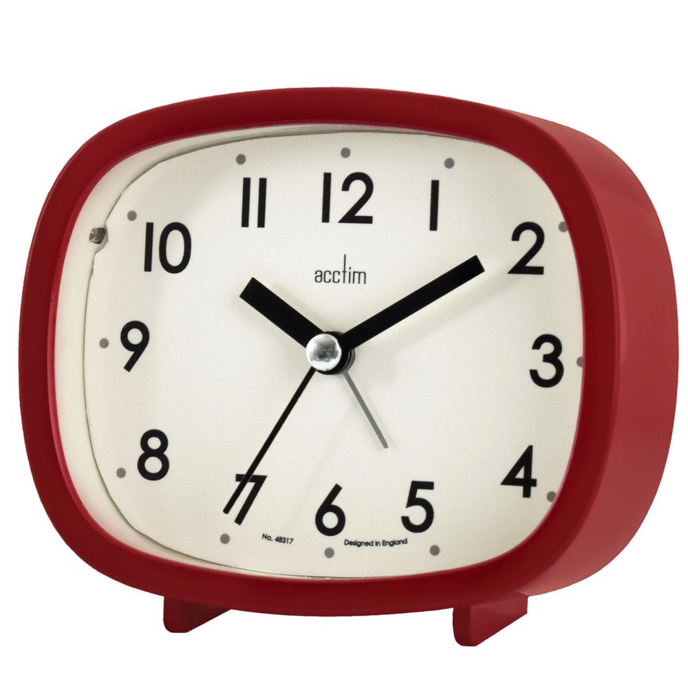Acctim Hilda Alarm Clock Red
