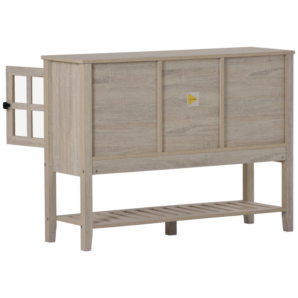 2 drawers & 2 doors Sideboard, Kitchen Buffet, Cupboard Storage Cabinet