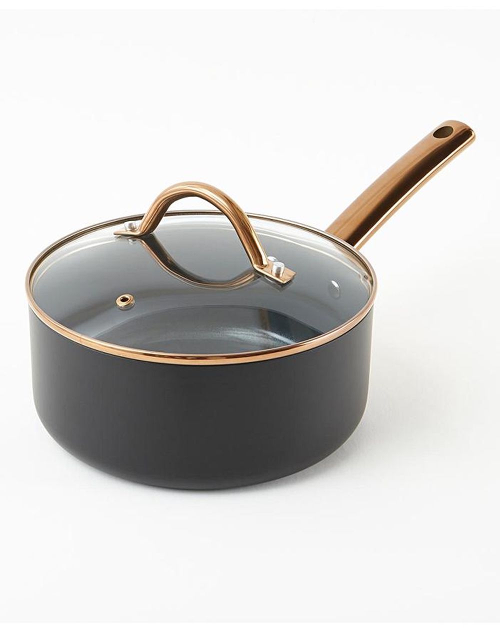 3pc Saucepan Set Non-Stick Cookware Set Stainless Steel Healthy Cooking Copper
