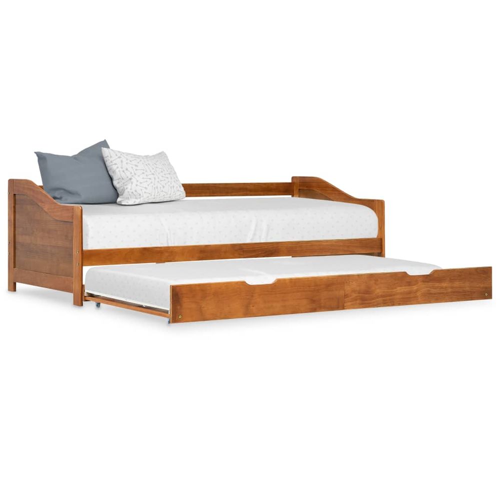 Pull-out Sofa Bed Frame Pinewood 90x200 cm