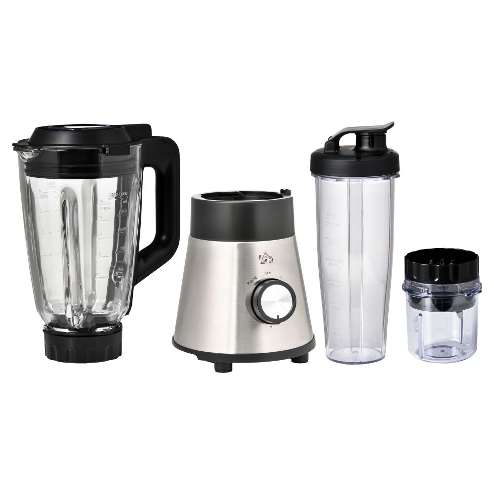 4 In 1 Blender Smoothie Maker w, 5 Speed Setting 1.5L Mix Cup for Crushing Ice