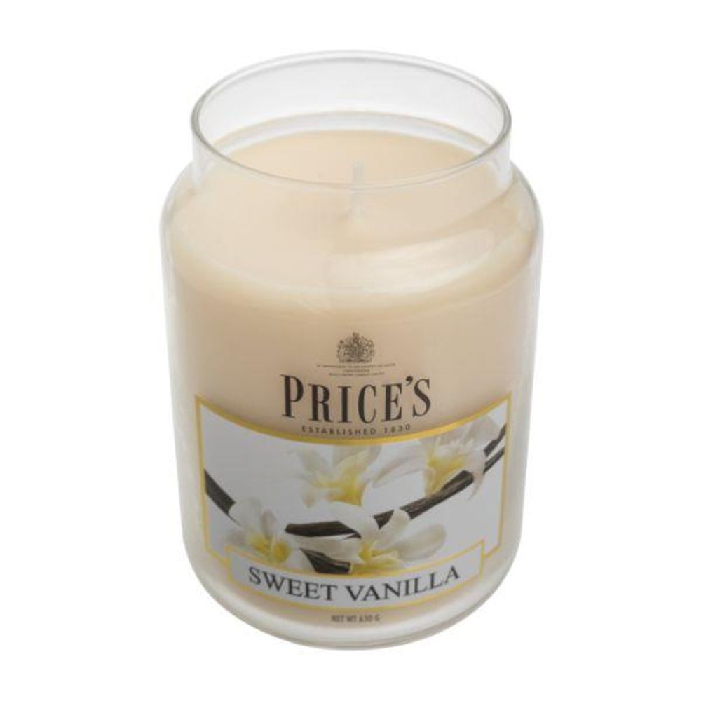Price's Large Jar - Sweet Vanilla Scent PBJ010611