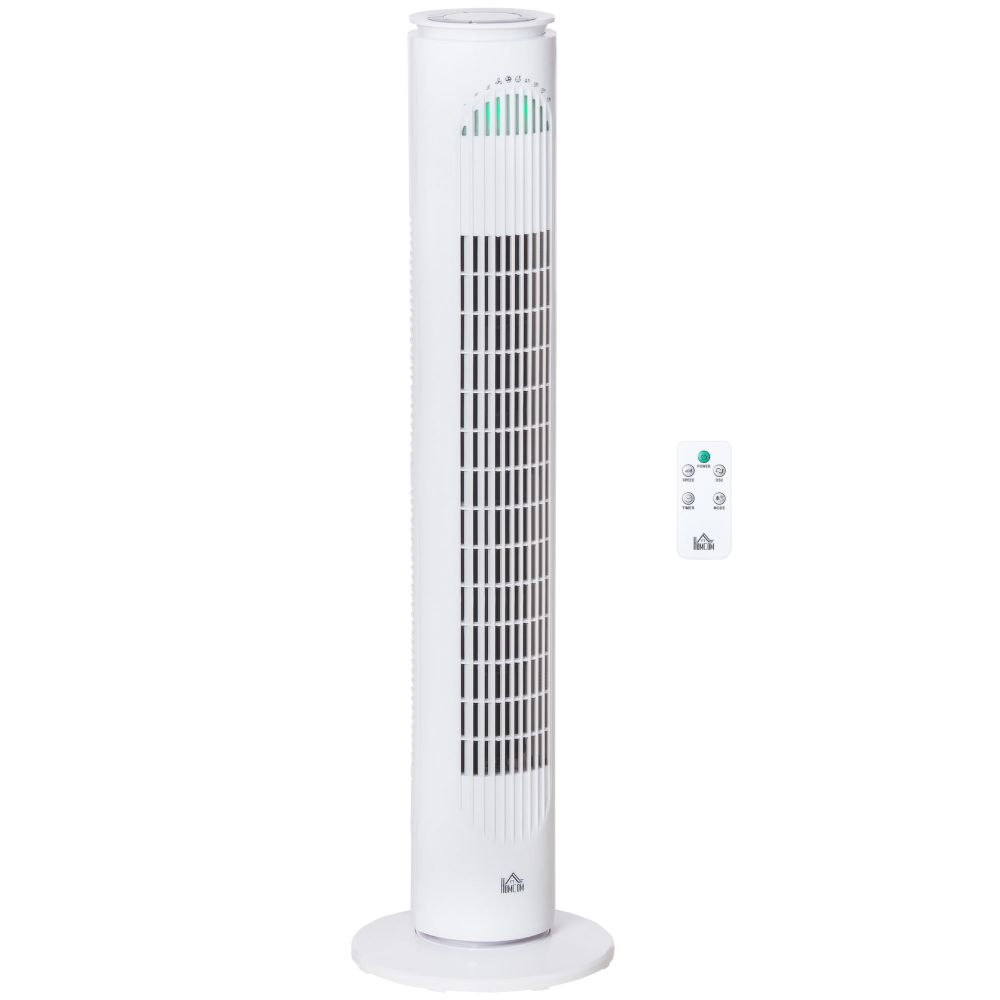 30'' Tower Fan with 3 Speed 3 Mode 10h Timer 70 Oscillation Remote Controller