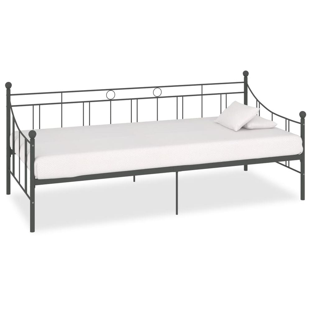 Daybed Frame Black, White, Grey & Pink Metal 90x200 cm