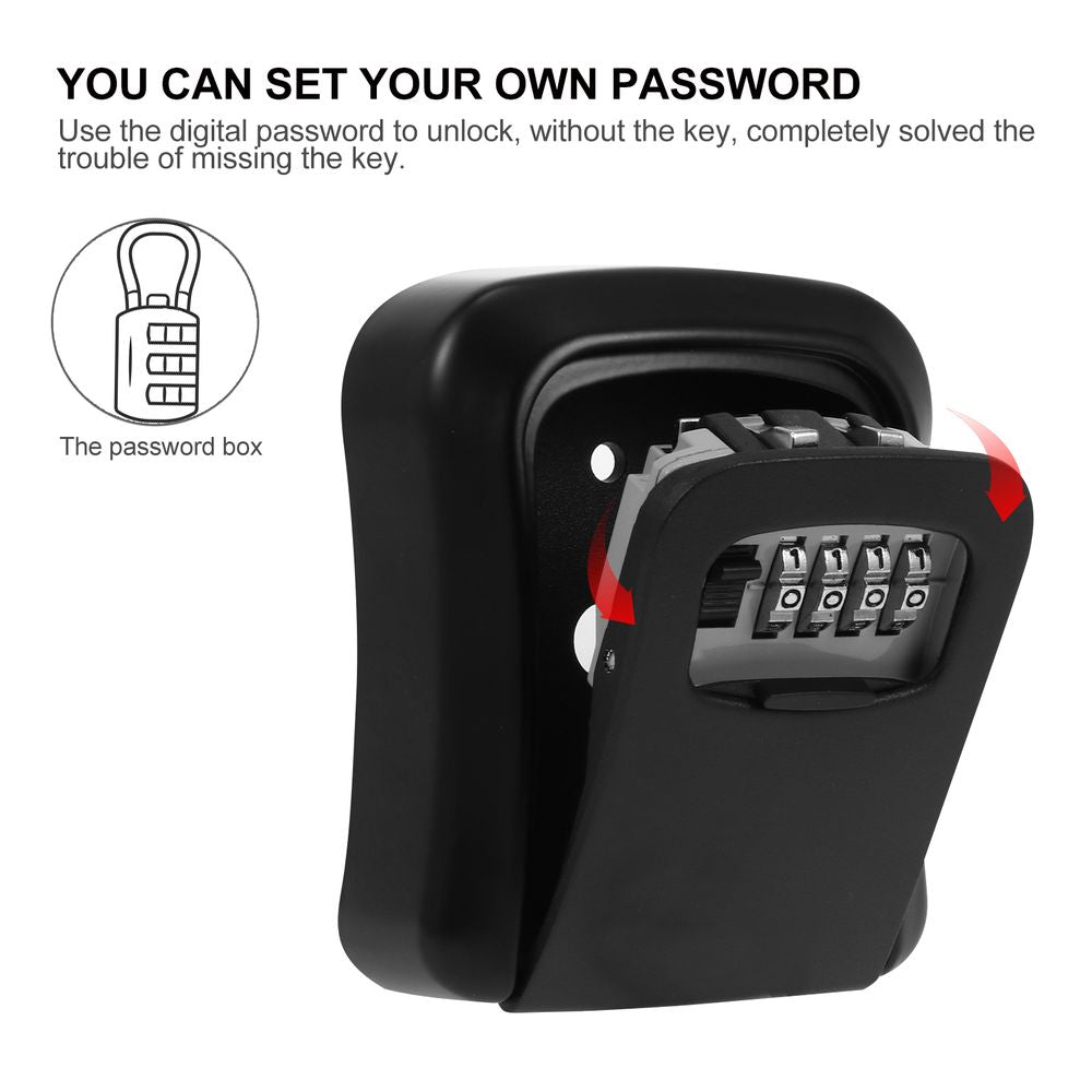 Storage Key Lock Box Outdoor Lock Box Portable Lock Box Home Office Lock Box