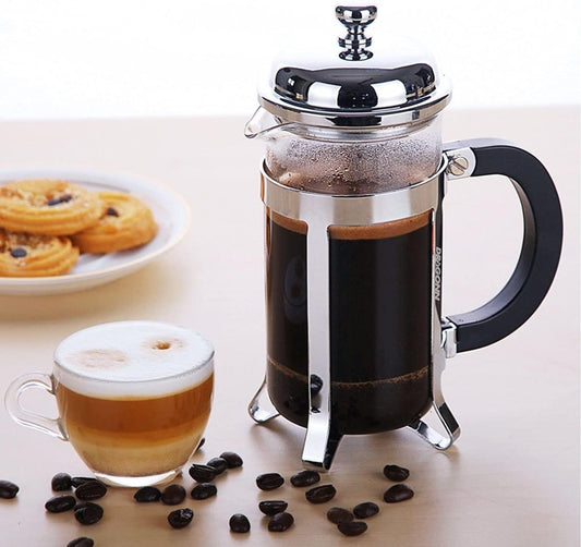 Aspect 8 Cup Coffee Maker Silver French Press Brewer Superior Filtration