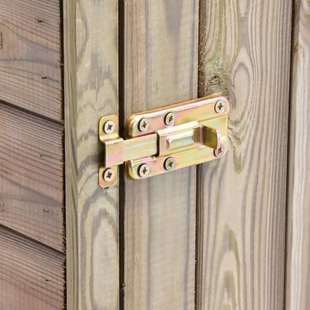 Garden Tool Shed with Door 77x28x178 cm Impregnated Pinewood