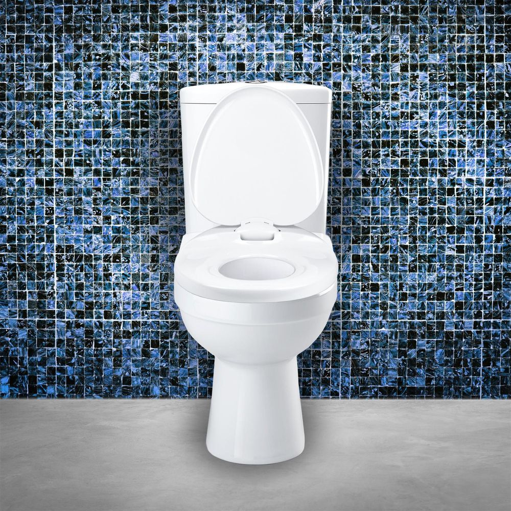 2 in 1 Family Toilet Seat with built-in Child Seat & Adult  Soft-Close Quick Release Hinges & Child Friendly Potty Training