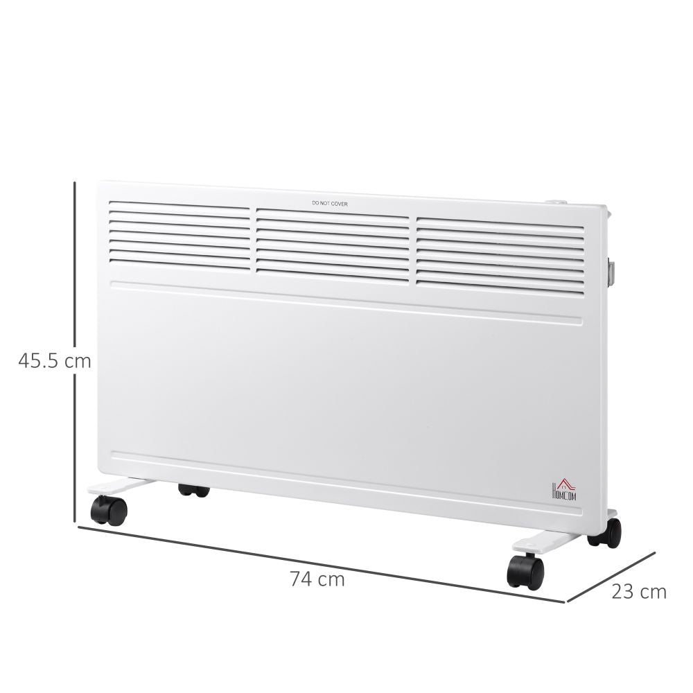 Convector Radiator Heater Freestanding or Wall-mounted w, Adjustable Thermostat