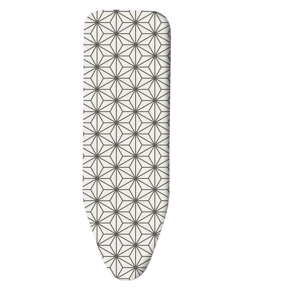 Ironing Board Cover Foam Back padding 100% Cotton Easy Fit, 140x52 cm