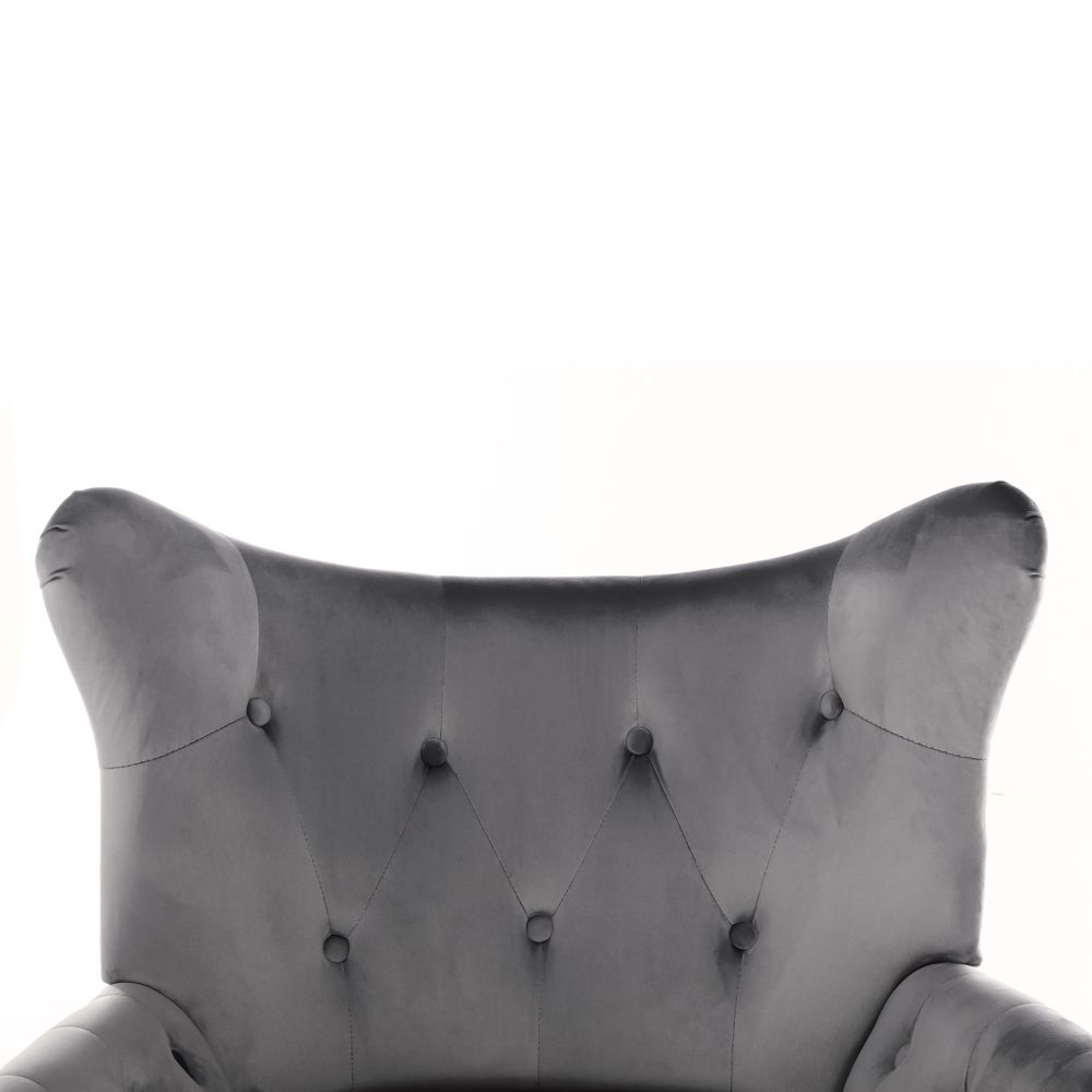 Mid Century Wingback Arm Chair Modern Upholstered High Back Accent Chair