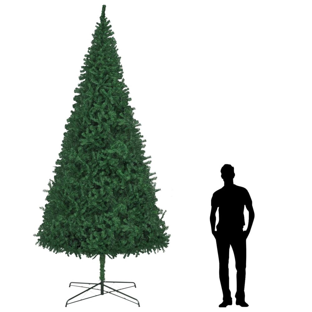 Artificial Christmas Tree Holiday Decoration Green/White Multi Sizes