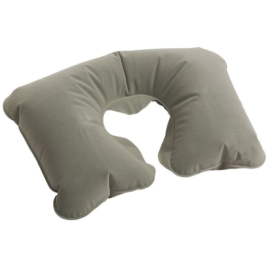 Inflatable Neck Travel Pillow Cushion Head Rest Support Air Camping Car  GREY
