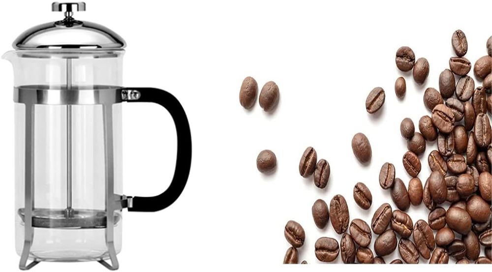Aspect 8 Cup Coffee Maker Silver French Press Brewer Superior Filtration