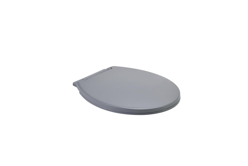 Soft Slow Close Round Grey WC Toilet Seat
