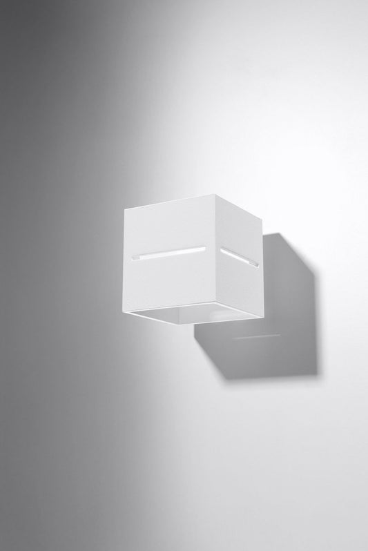 Wall Lamp LOBO White Up/Down Square Shape Modern Loft Design G9