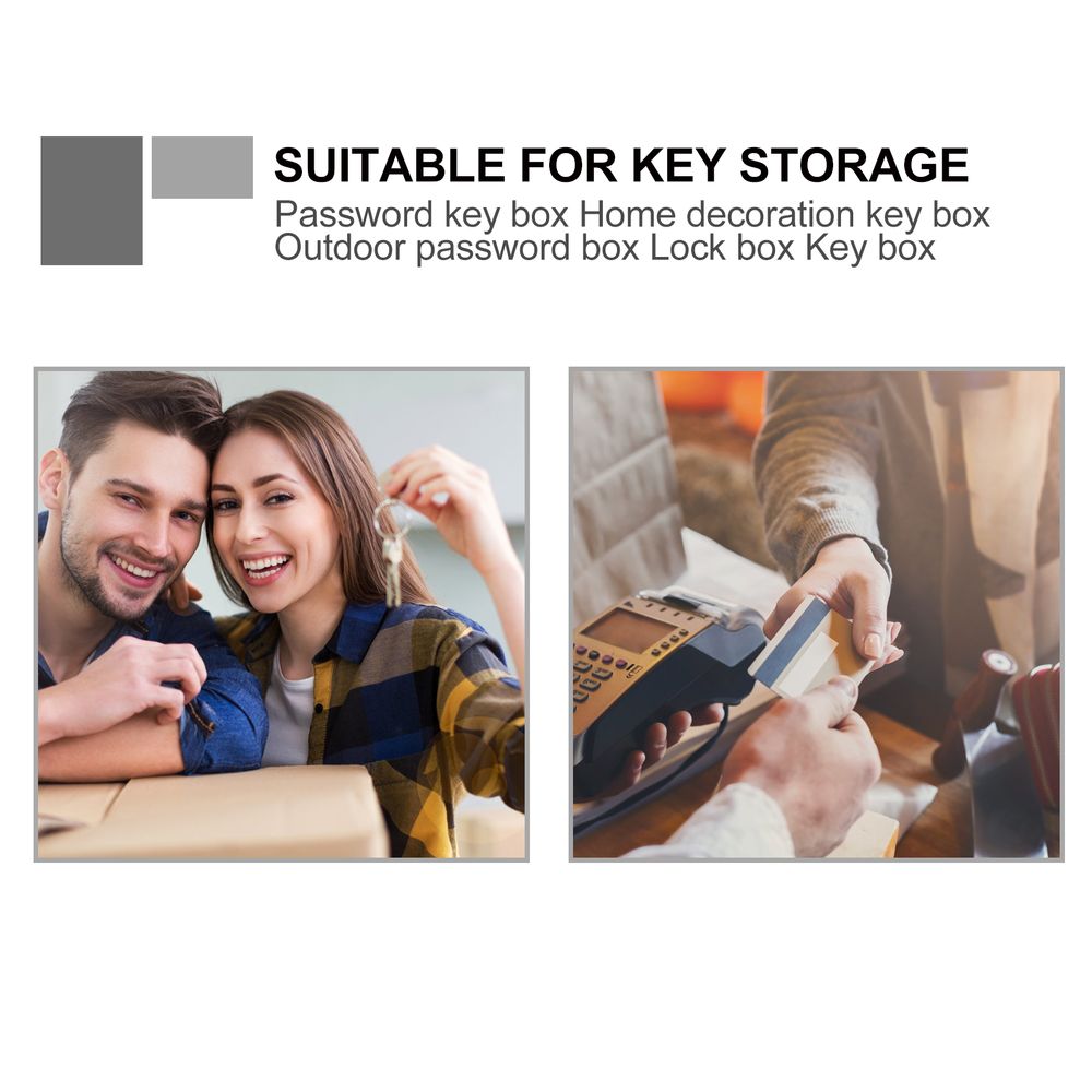 Storage Key Lock Box Outdoor Lock Box Portable Lock Box Home Office Lock Box