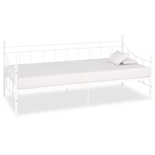 Daybed Frame Black, White, Grey & Pink Metal 90x200 cm