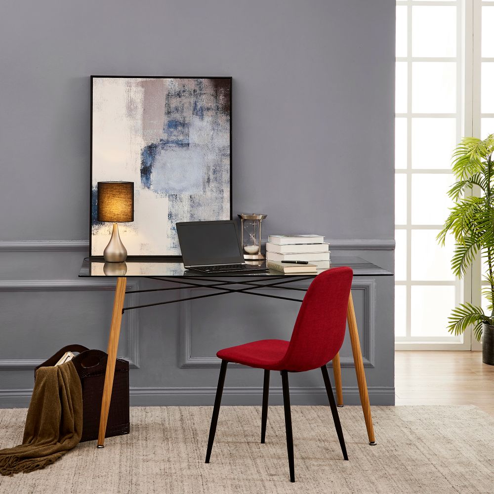 Table Lamp with Tap Touch Control Sensor, Standing Lamp in Black