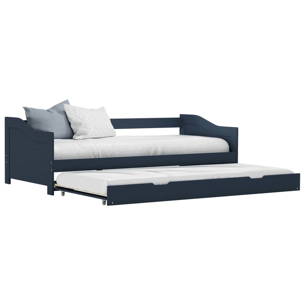 Pull-out Sofa Bed Frame Pinewood 90x200 cm