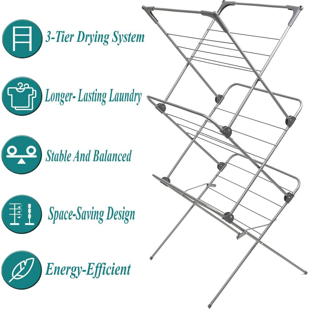 3 Tier Clothes Drying Airer