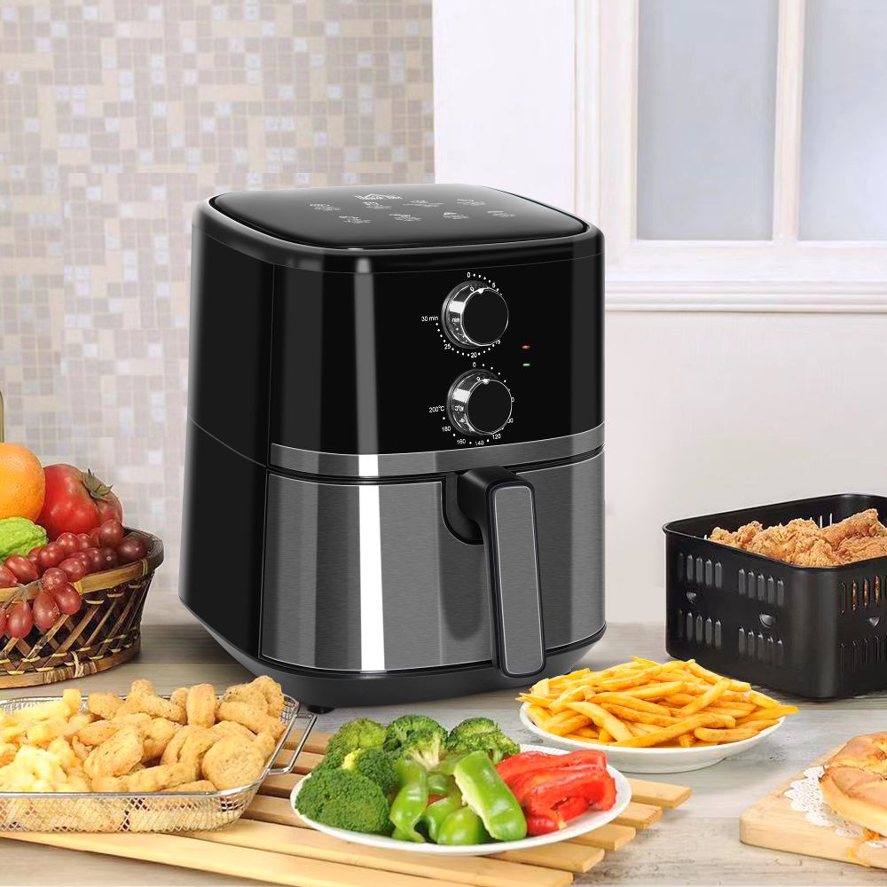 Air Fryer 1500W 4.5L Air Fryers Oven w, Rapid Air Circulation and Timer Black