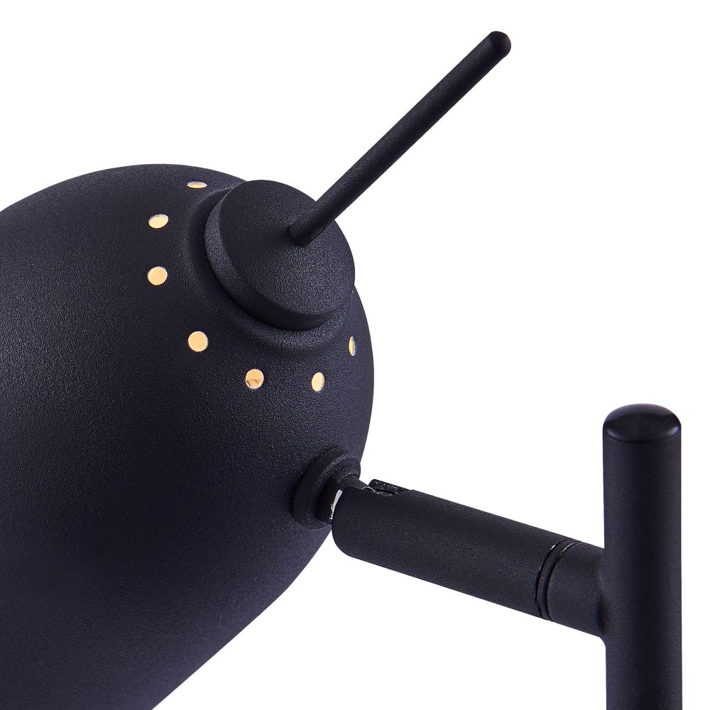 Mason Table Lamp & Spotlights, Adjustable Standing Desk Light,Black