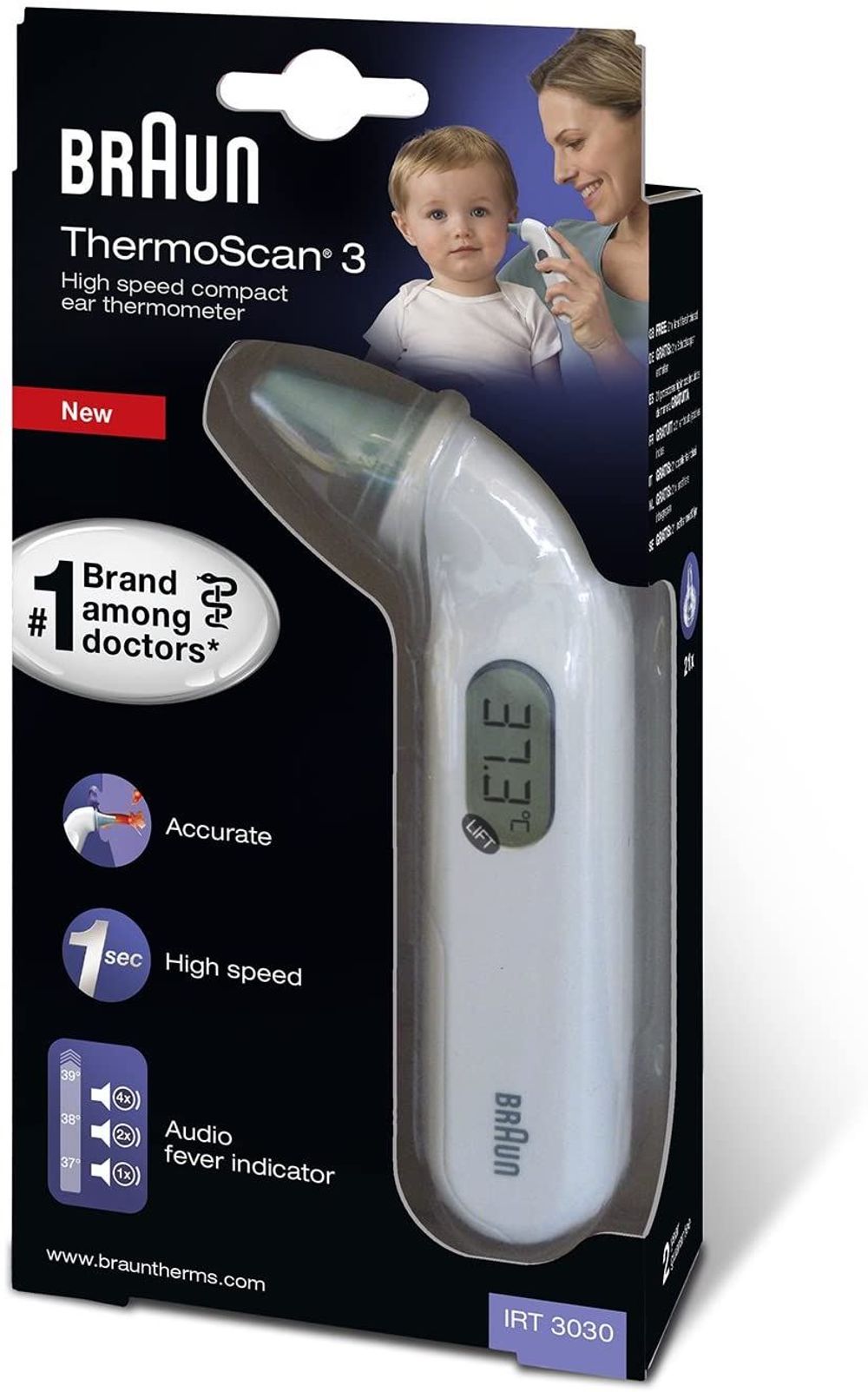 Braun ThermoScan 3 Infrared Ear Thermometer
