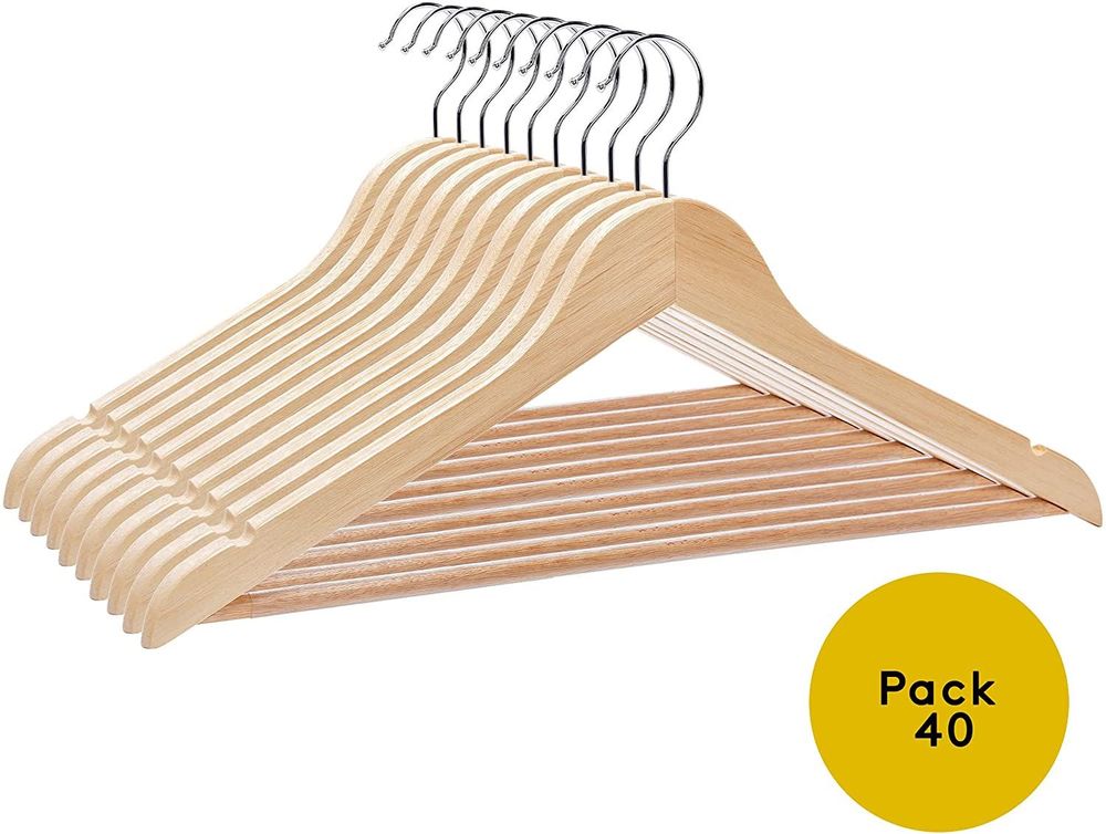 Non Slip Wooden Hangers 40 pcs