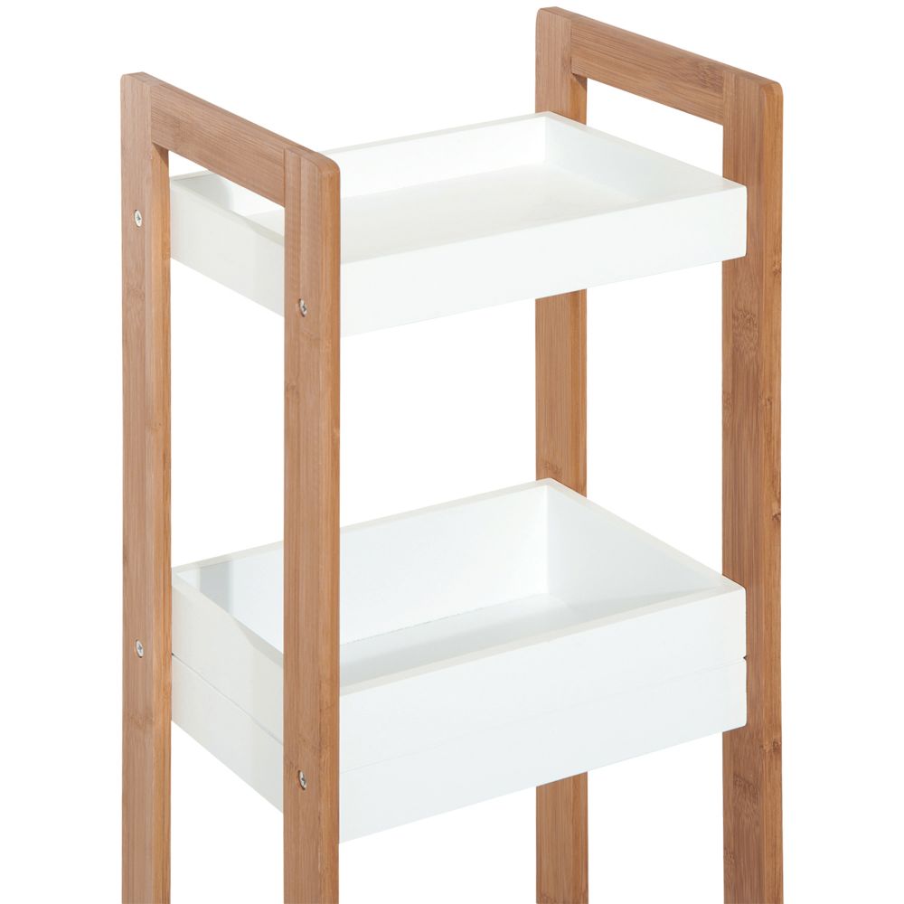 3-Tier Shelf Storage Bamboo Cupboard Standing Unit Rack Organizer Bathroom