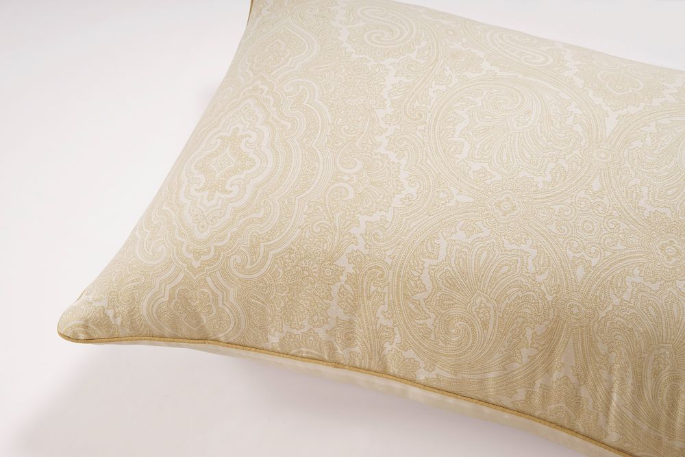 400 TC - Cotton Rich Paisley Print Duvet Cover Set Ivory