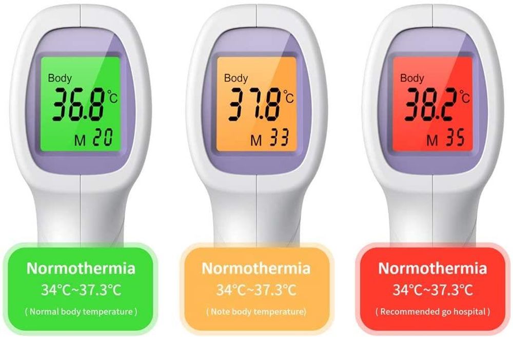 No Touch Infrared Forehead Thermometer for Baby and Adult Purple