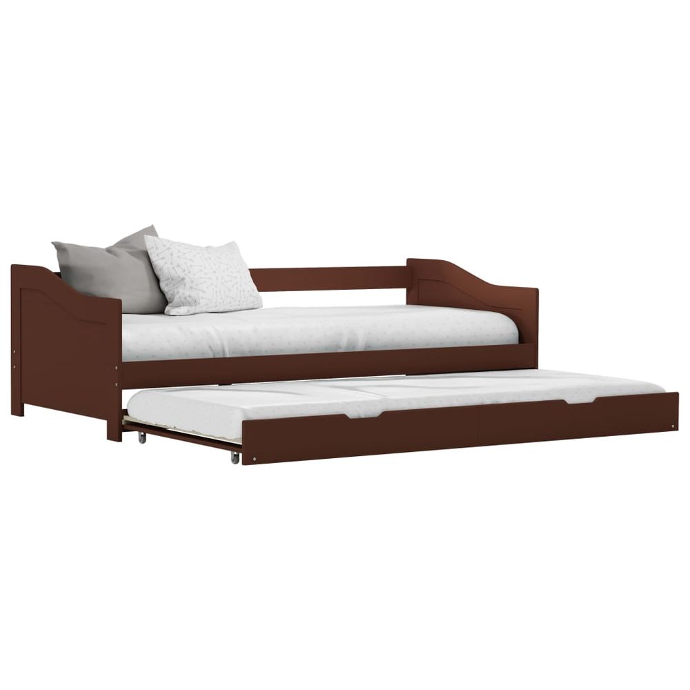 Pull-out Sofa Bed Frame Pinewood 90x200 cm