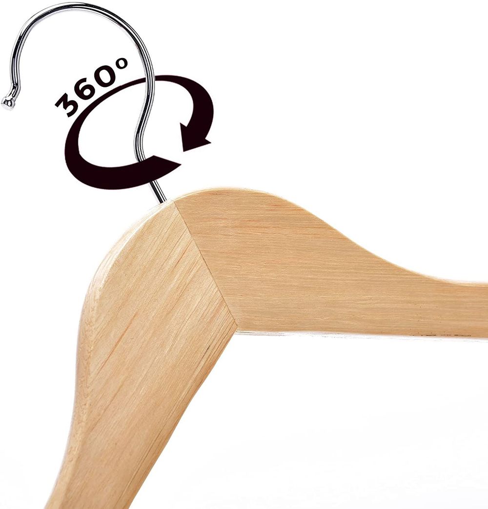 Non Slip Wooden Hangers 40 pcs