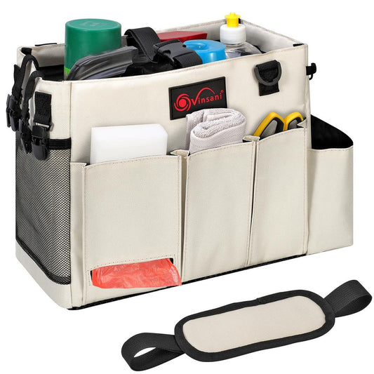 Cleaning Caddy Multifunctional Storage Organiser Bag w Handle & Straps