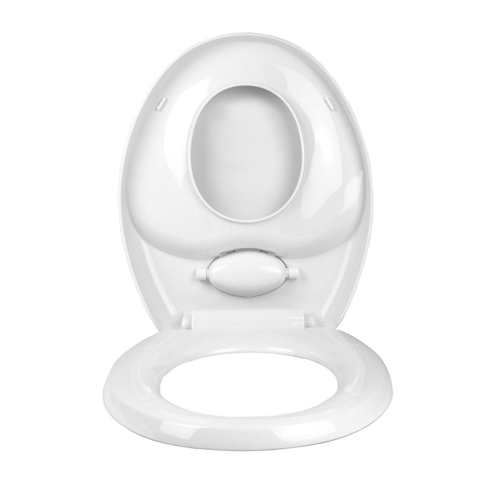 2 in 1 Family Toilet Seat with built-in Child Seat & Adult  Soft-Close Quick Release Hinges & Child Friendly Potty Training