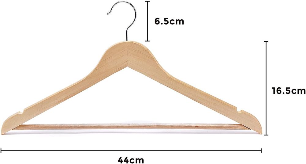 Non Slip Wooden Hangers 40 pcs
