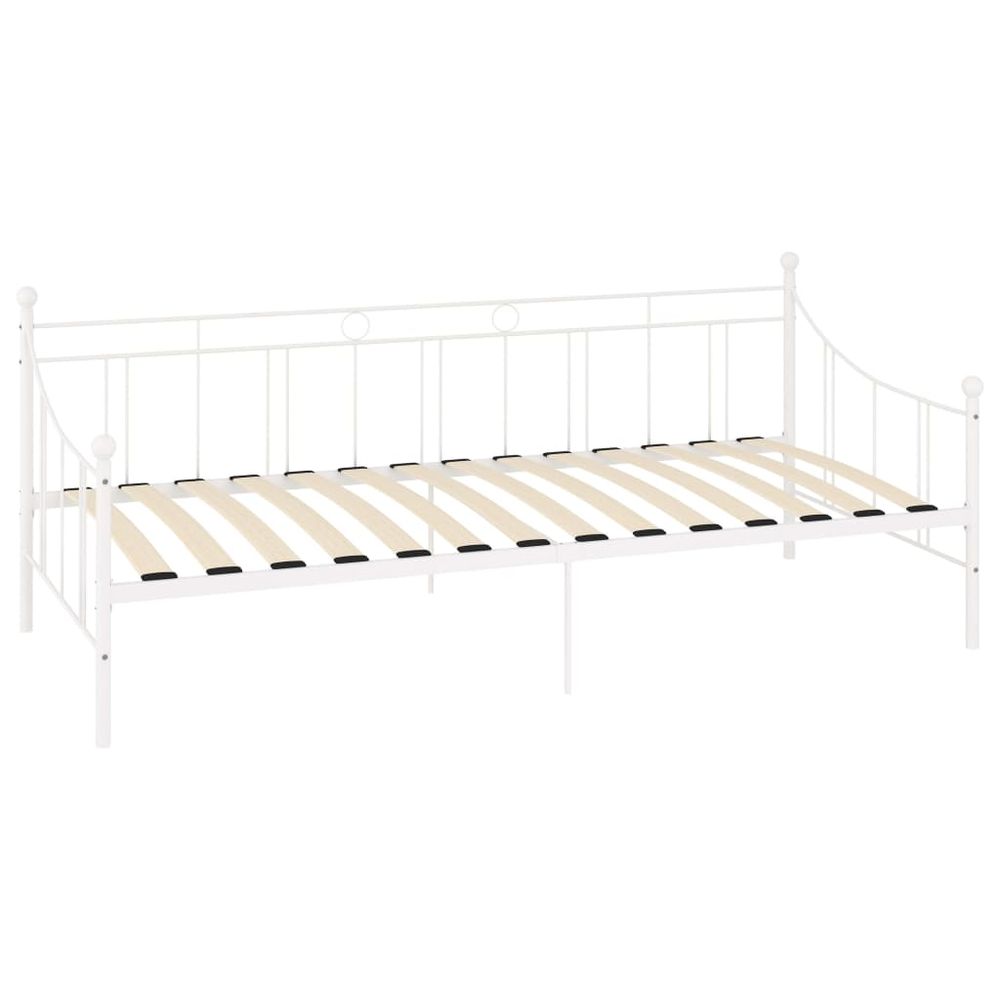 Daybed Frame Black, White, Grey & Pink Metal 90x200 cm