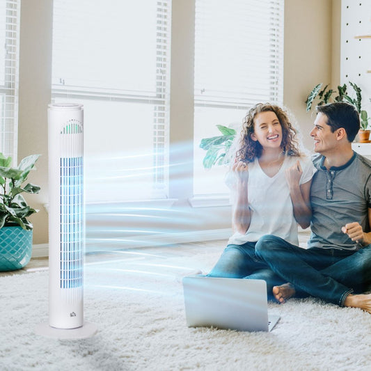 30'' Tower Fan with 3 Speed 3 Mode 10h Timer 70 Oscillation Remote Controller