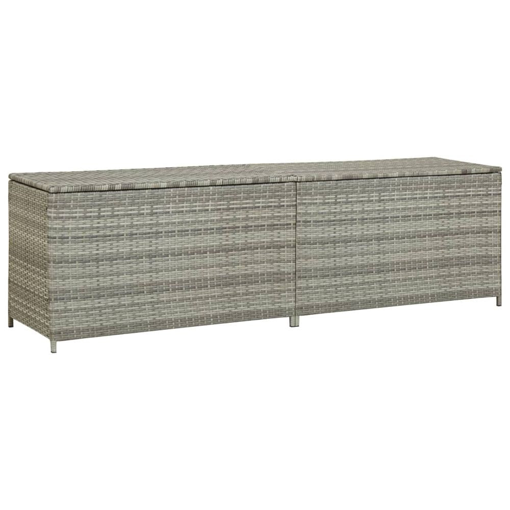 Garden Storage Box Poly Rattan