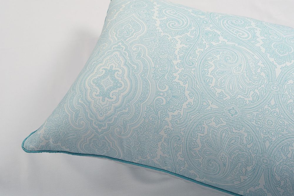 400 TC - Cotton Rich Paisley Print Duvet Cover Set Blue