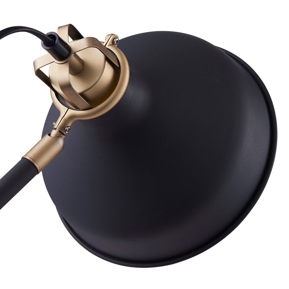 Standard Task Table Lamp, Adjustable Reading Desk Spot Light, Black