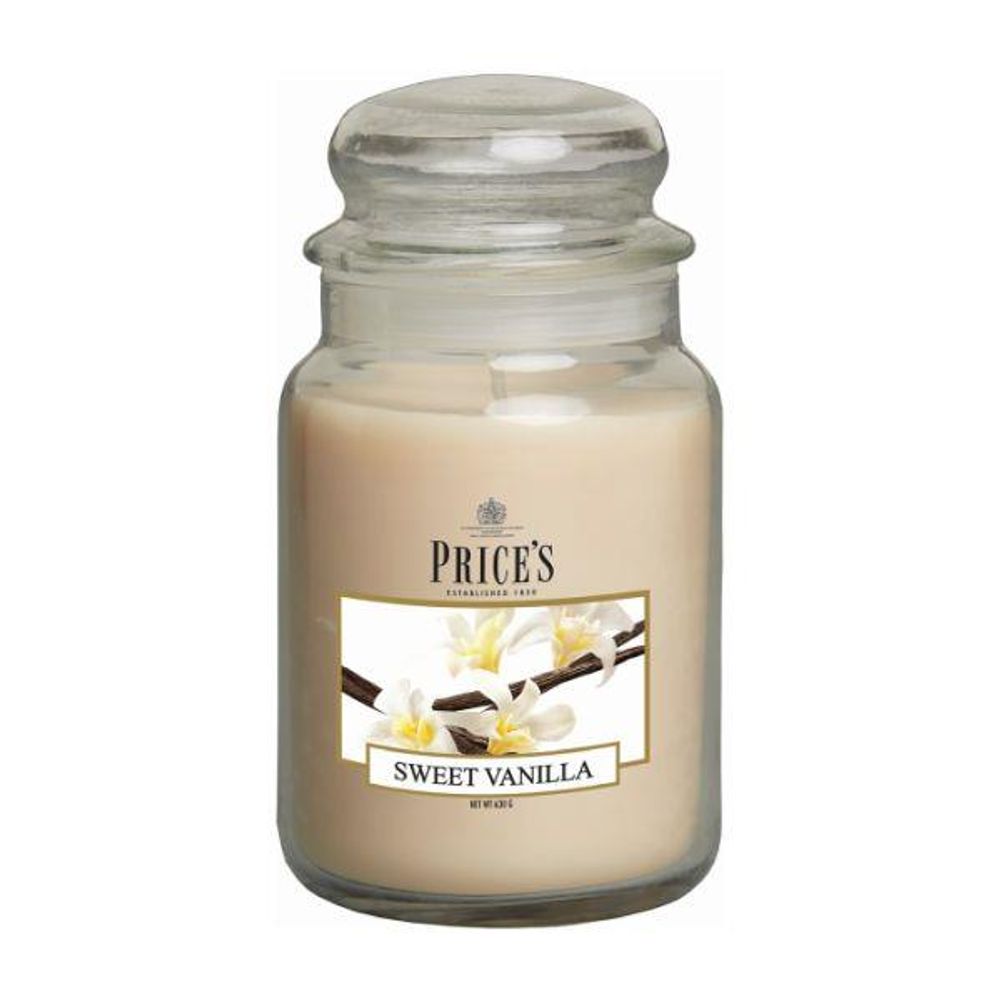 Price's Large Jar - Sweet Vanilla Scent PBJ010611