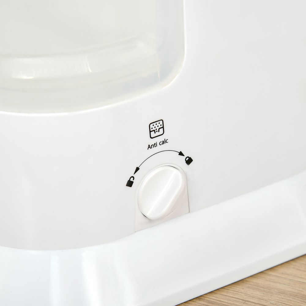 Upright Garment Clothes Steamer with 6 Steam Setting and 1.7L Water Tank White