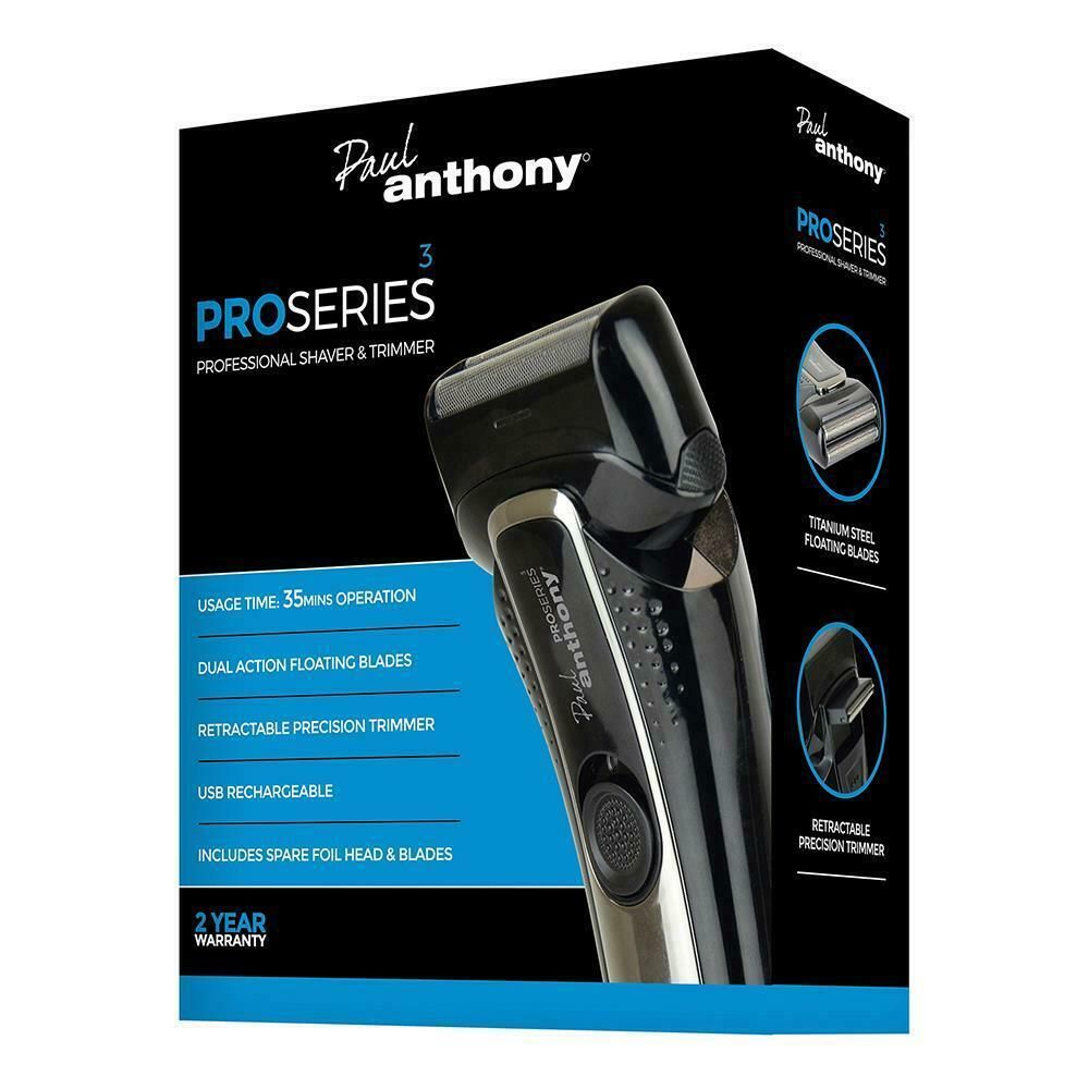 Paul Anthony Pro-series 3 Men's USB Cordless Foil Shaver