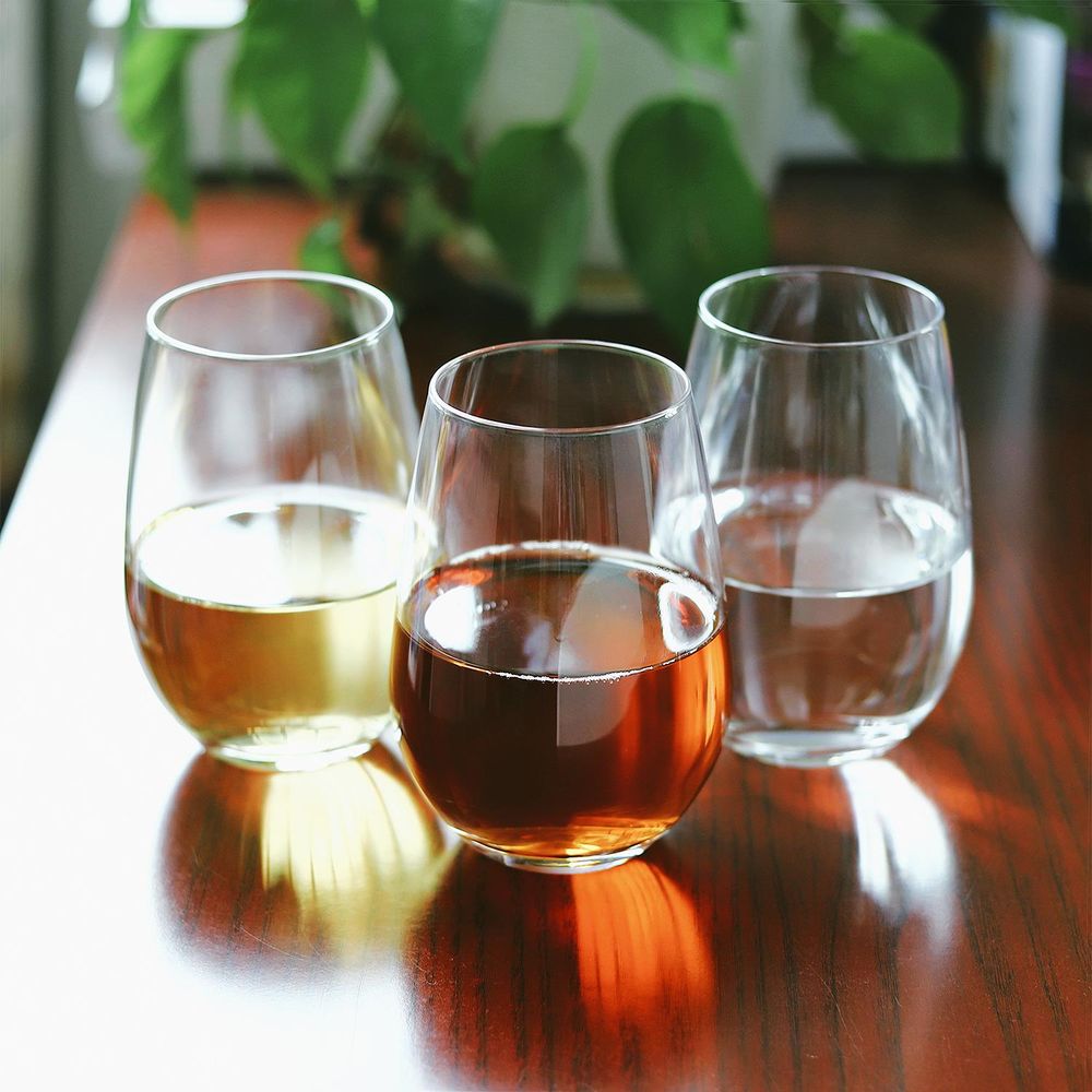Set of 6 Traditional Crescent Highball Glass Tumblers - 510ml (17.2oz) Highball Glasses