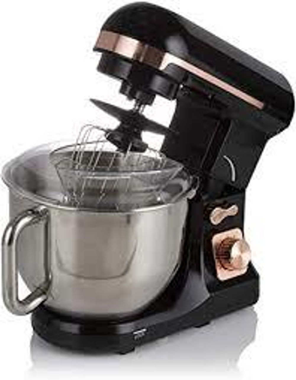 Tower T12033RG Stand Mixer Removable 5 Litre Stainless Steel 1000 W, Black and Rose Gold