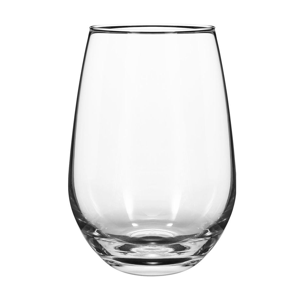 Set of 6 Traditional Crescent Highball Glass Tumblers - 510ml (17.2oz) Highball Glasses
